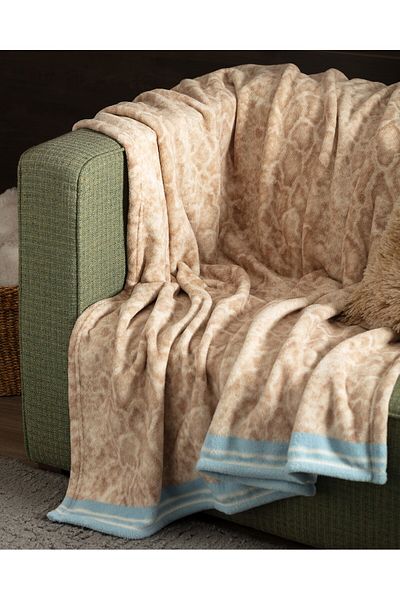 Madame Coco Wellsoft-Decke mit Schlangenmuster