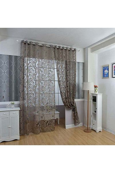 Generic Window Curtain Grey 100x250centimeter