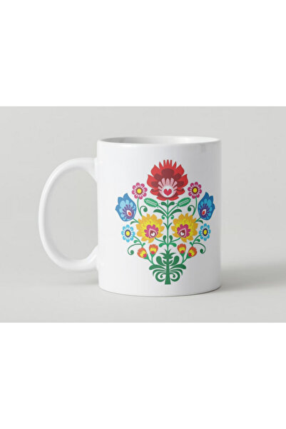 OEM Cana personalizata din ceramica alba cu motive maghiare, INOVATIX®. 330 ml