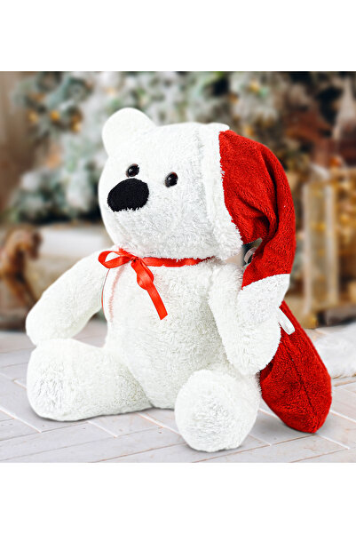 Özgüner Oyuncak 55 cm My Rose Teddy Bear Santa Claus Plush Teddy Bear with Cape