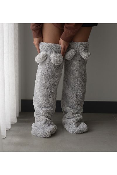 Özgüner Oyuncak Pabtex Long over Knee Warm Plush Soft Socks