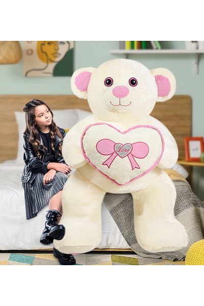 ÖZGÜNER Giant Teddy Bear with Big Heart (100% Domestic)