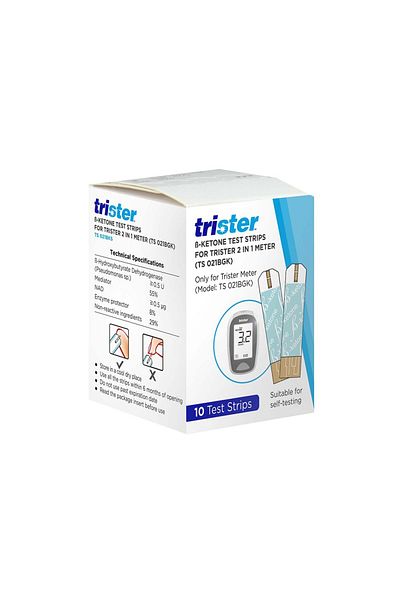 trister 2 In 1 Β-Ketone Test Strips 10'S