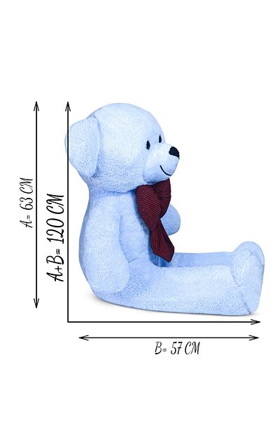 Özgüner Oyuncak 120 Big Teddy Bear with Bow Tie (100% Local)