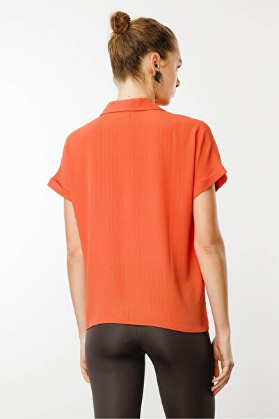 Desen Triko Women's Crepe Fabric Glitter Shirt Tile