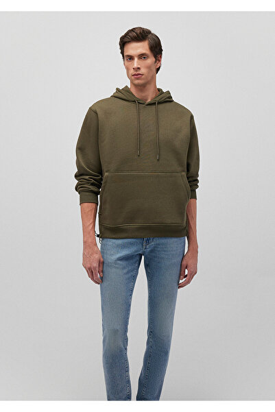 Mavi Yarı Fermuarlı Haki Sweatshirt 0s10246-71543