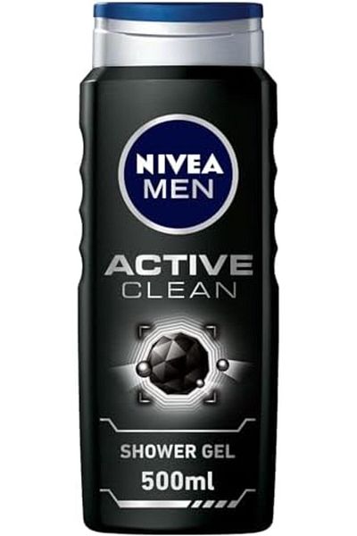 NIVEA NIVEA MEN Shower Gel, Active Clean, 500ml