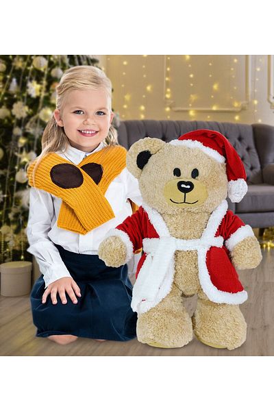 Pababo 60 cm Teddi - Christmas Teddy Bear, New Year Gift, New Year's Hat