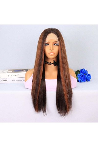 Osso Fashion Brown / Copper Highlight Tulle Wig