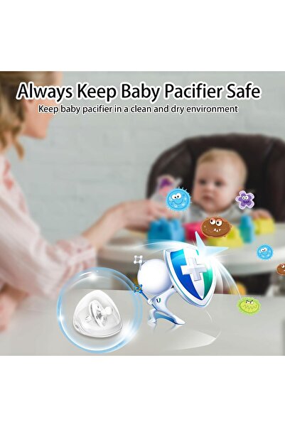 COOYA Pacifier Case 5 Pack BPA Free Pacifier Holder Case for Diaper Bag Pacifier Container Box