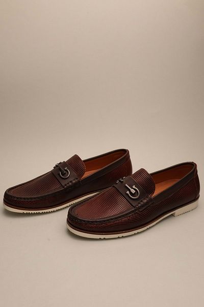 Gondol Loafer clasic din piele naturală pentru bărbați maro 42 Ttx.642