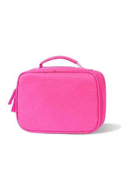 Choice 72 Holes Rose red 72 Holes Colored Lead Pencils Storage Bag Black Red Colors Large Capacity Case Bo