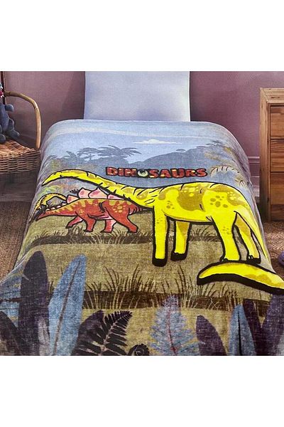 Özdilek Single Blanket Printed Prime Dinosoor