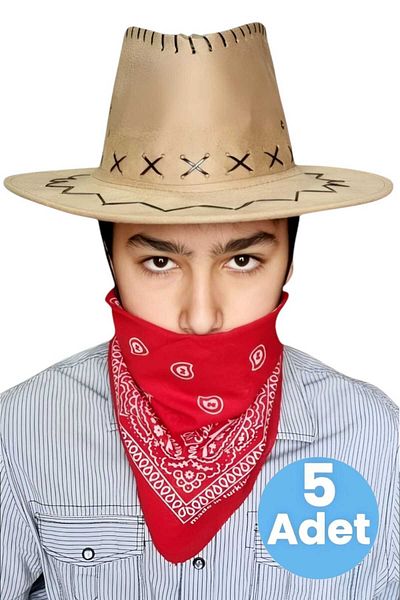 Mood Agenda Καπέλο καουμπόι Nubuck Bandana 5 τεμαχίων (8-14 ετών)