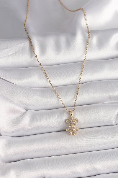Skygo Gold Color 316L Steel Chain Necklace for Zircon Stone Figure Manufacturer Tj-Bko9810