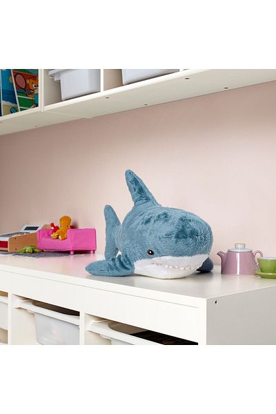 IKEA BLÅHAJ Soft toy, baby shark, 55 cm