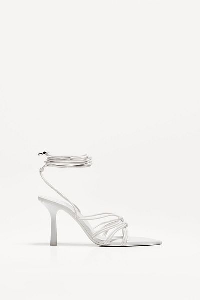 Bershka Tied heeled sandals