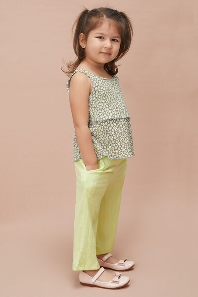 voyyo kids baby Stylish Set - Girl's Correct Summer Clothes with Blouse for Ages 2-3-4-5-6