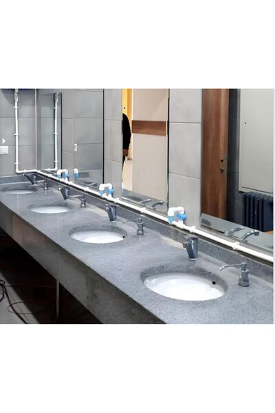 hilal kimya Robinet dozator de săpun lichid cu rezervor, pachet de 10 - robinet cu apăsare de jos