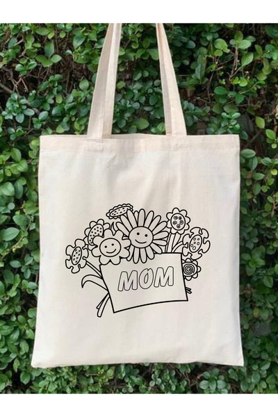 Cemira حقيبة قماش هدية عيد الأم، هدية عيد الأم، ورقة نشاط الرسم