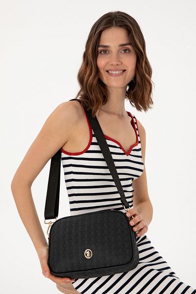 U.S. Polo Assn. Women's Black Shoulder Bag 50311443 -Vr046