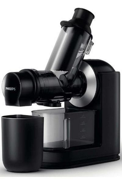 Philips Storcator prin presare la rece Philips Viva Collection HR1889/70, 150W (Negru/Argintiu)