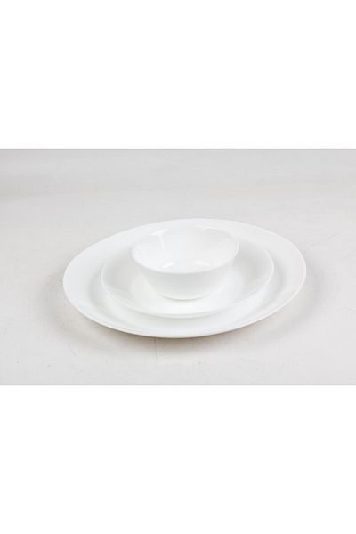 CLIKON 12-Piece Dinnerware Set for 4 – Plates & Bowls – Microwave & Dishwasher Safe – Lightweight Design