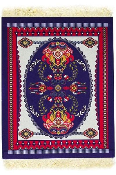 MIBRU Persian Rug Inspired Drink Coasters & V60 Mat – Heat-Proof, Anti-Slip Fabric Mat
