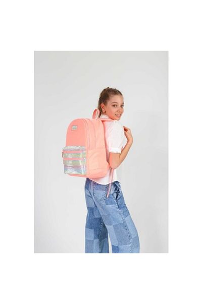 KAUKKO Magic Dreams - Rucsac Salmon din piele