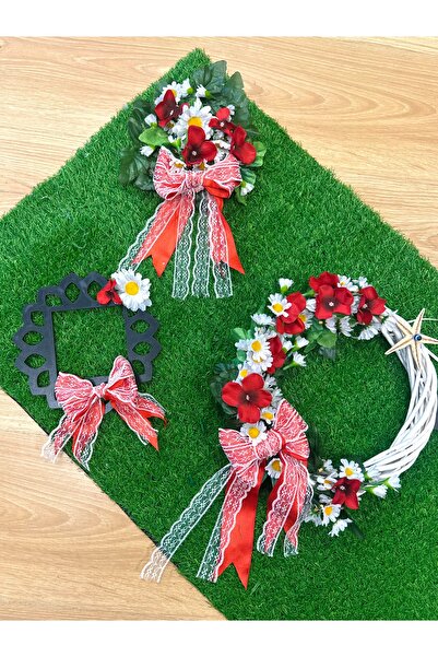 Marrone Πράσινο στρώμα διακόσμησης πόρτας κήπου Στολίδια καλοκαιρινής βίλας