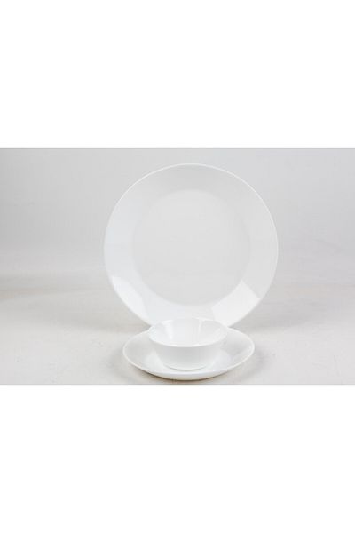 CLIKON 12-Piece Dinnerware Set for 4 – Plates & Bowls – Microwave & Dishwasher Safe – Lightweight Design