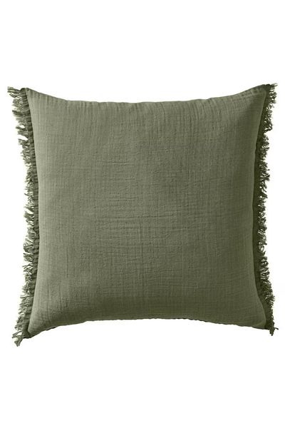 IKEA VALLKRASSING Cushion Cover Grey-Green 50x50 cm – 100% Cotton by IKEA