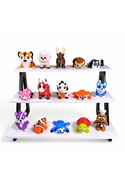 Deniz3DToys Hareketli Mini Figür Paketi 15'li Set - Stand Hediyeli