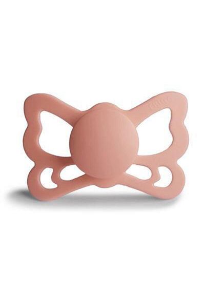 Frigg Silicone Butterfly Pacifier - 6-18 Months Pretty in Peach