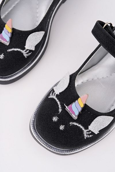 MUGGO Paty Daily Girls' Ballerinas with Velcro and Glitter