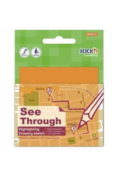 Gıpta Translucent Neon Orange Stick 76X76 50Yp