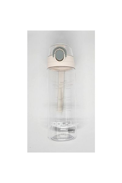 Gıpta Tritan Flask with Lock, 600ml Capacity and White Color