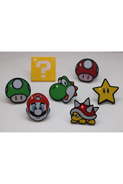 genomera Set de 7 mânere pentru dulap și sertar Mario (ȘURUBUL NU ESTE INCLUS)
