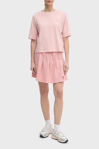 Guess COLETTE BOXY T-SHIRT Γυναικείο ροζ μπλουζάκι V4BI21I3Z14-G66B