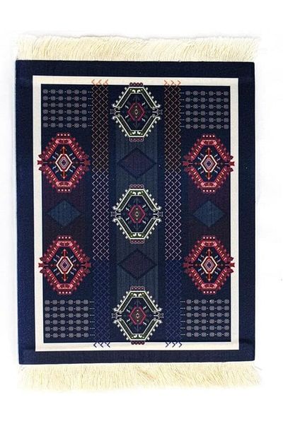 MIBRU 18x27cm Oriental Design Coffee Coasters & V60 Mat – Heat-Proof and Stylish