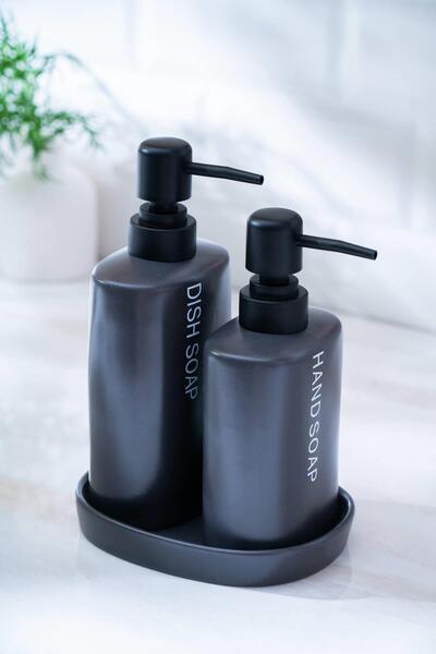 ACAR Jardin 3 lü Banyo Seti - Siyah