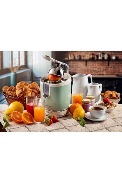 ARIETE Citrus juicer Ariete 0413CR/GR Vintage, power 85W, Stainless steel, with handle (Cream/Green)