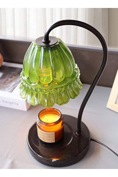 sharpdo Bedroom Romantic Table Lamp Wax Lamp, Marble Aromatherapy Lamp, Dimmable,Support Timing