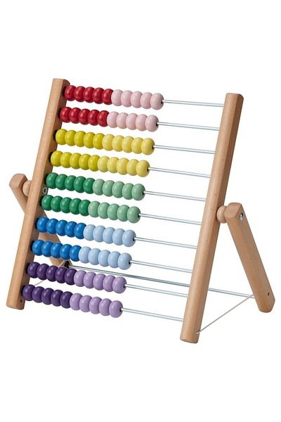 IKEA UNDERHÅLLA Abacus – Multicolor Educational Toy for Kids Learning Counting and Math Skills