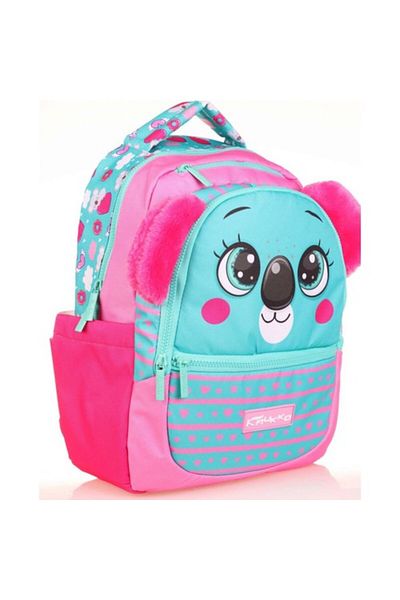 KAUKKO Rucsac de școală drăguț pentru fete cu model Koala verde