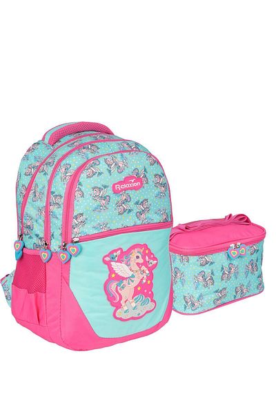 Relaxion Pink Pink Rlx-1350 Girl's Nutritional Primary School Bag