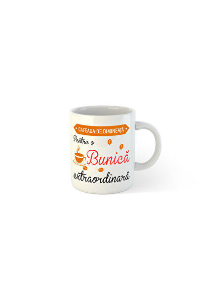 OEM Cana albă personalizată Cafea de dimineață pentru o bunică extraordinară,...