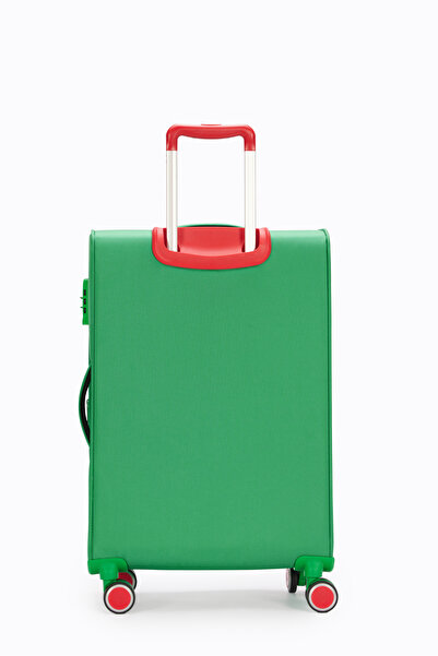 United Colors of Benetton Benetton 3'lü Valiz Seti Lüx Kumaş Valiz Yeşil Bnt2800