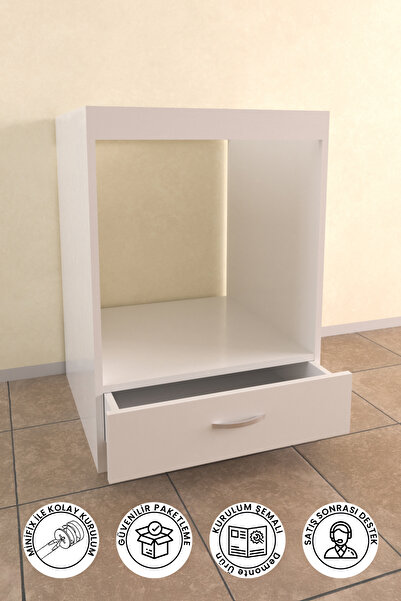 Hediyeler Kapında Beyaz Ankastre Dolabı Mutfak Ankastre Modül Ocak Dolabı