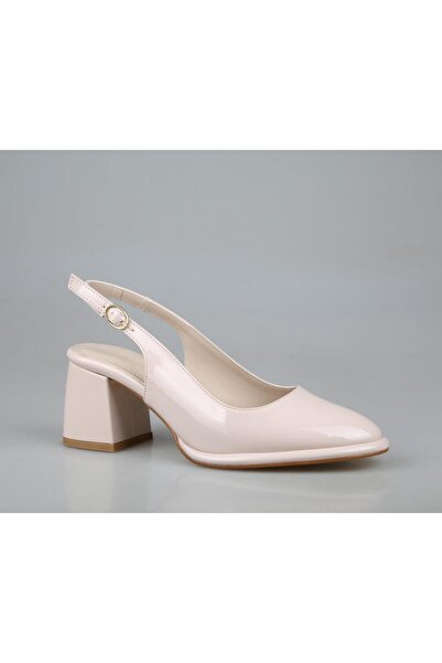 MİSS PARK MODA حذاء ميس بارك مودا k1008 بكعب عالي للنساء k1008 بلون الجلد